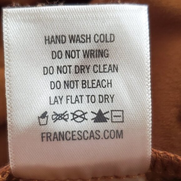 Francesca's Mi Ami Brown Soft Brushed Feel Faux Suede Skirt #WS10165 NEW Size L - Picture 9 of 12